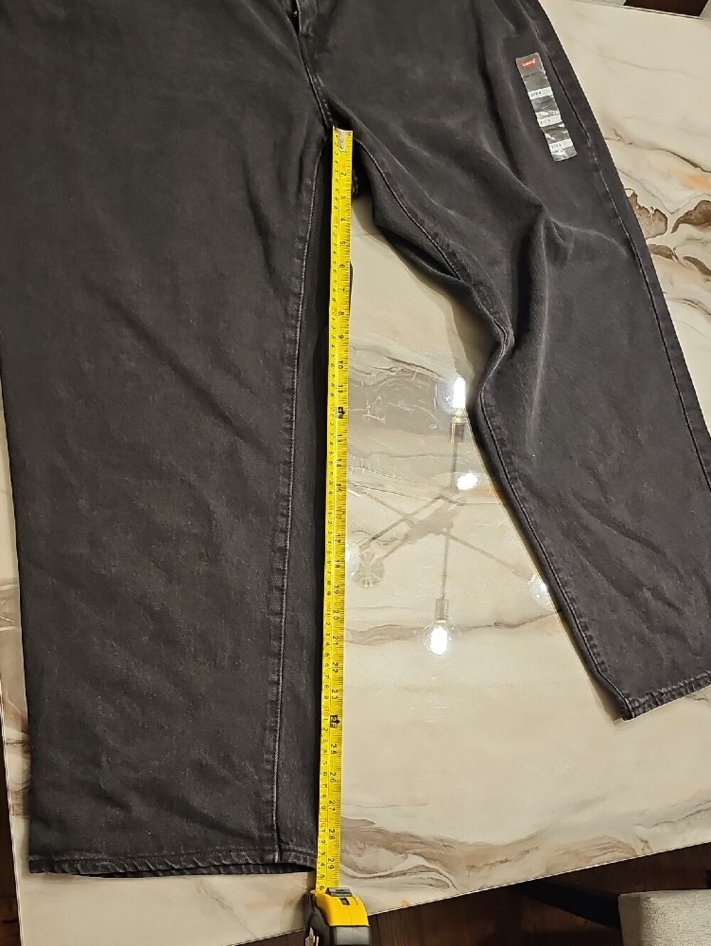 Levi's Washed Black Straight Jeans - Picture 2 of 5